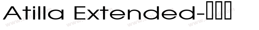 Atilla Extended字体转换